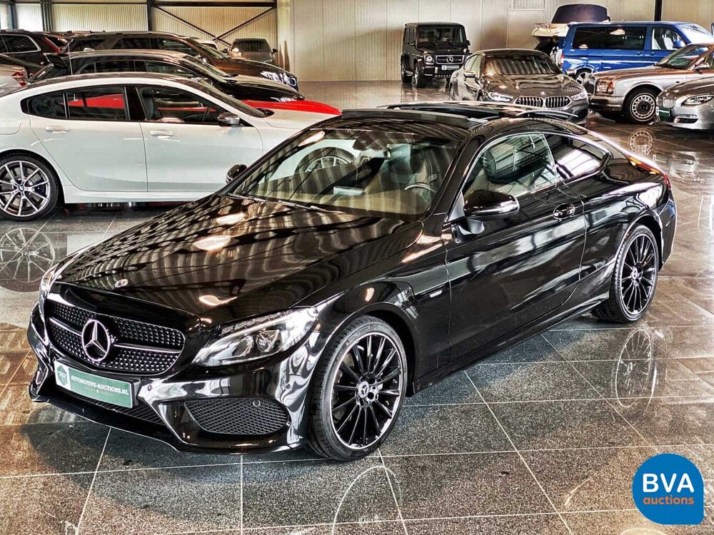 Mercedes-Benz C200 Coupé AMG NIGHT-EDITION Premium Plus C-Klasse 184pk 2018, XF-600-K