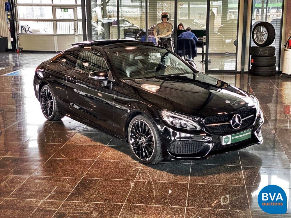 Mercedes-Benz C200 Coupé AMG NIGHT-EDITION Premium Plus C-Klasse 184pk 2018, XF-600-K