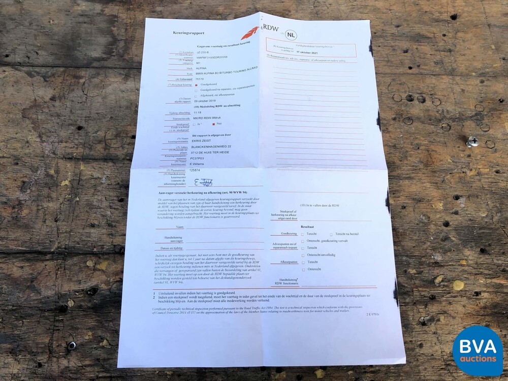 Alpina BMW B3 BiTurbo Touring Allrad 409pk 2013, JZ-235-B.