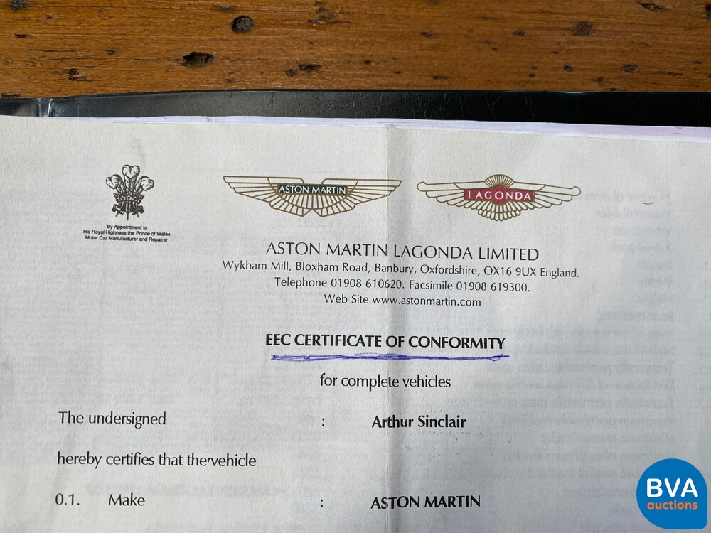 Aston Martin DB7 Volante Vantage 5.9 V12 416pk 2001 -Org NL-, 15-GS-FD.