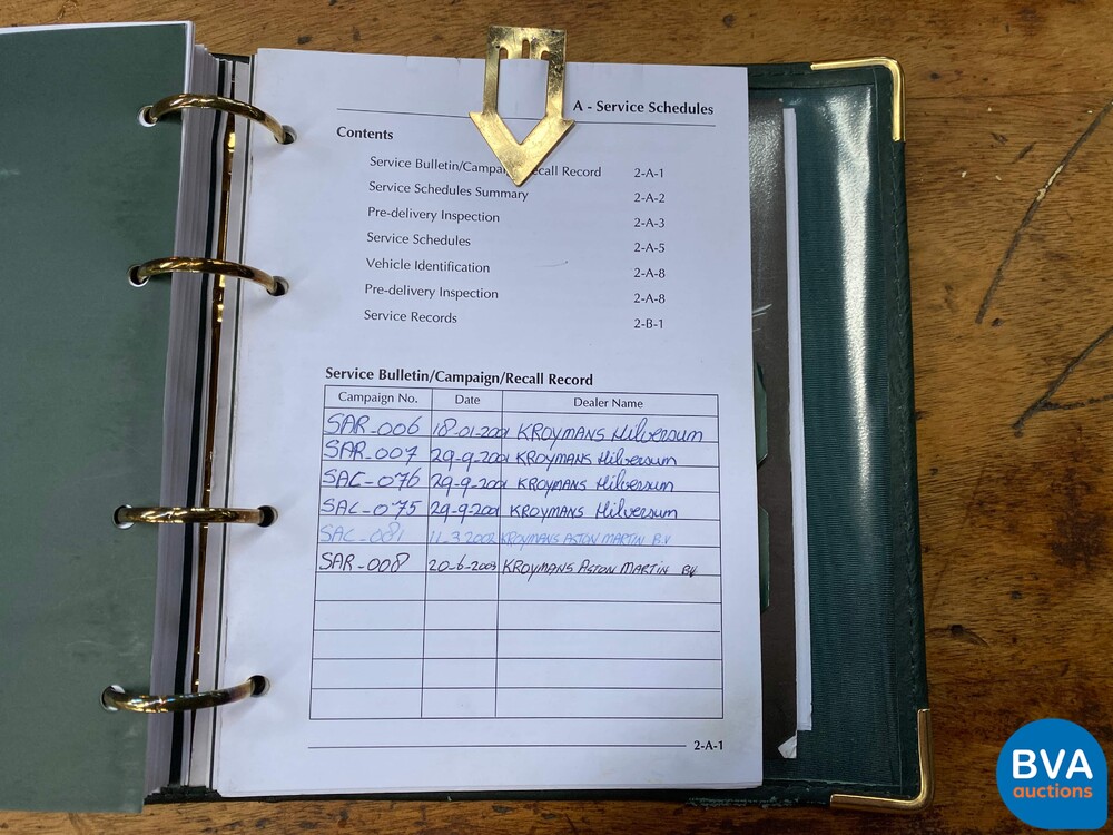 Aston Martin DB7 Volante Vantage 5.9 V12 416pk 2001 -Org NL-, 15-GS-FD.