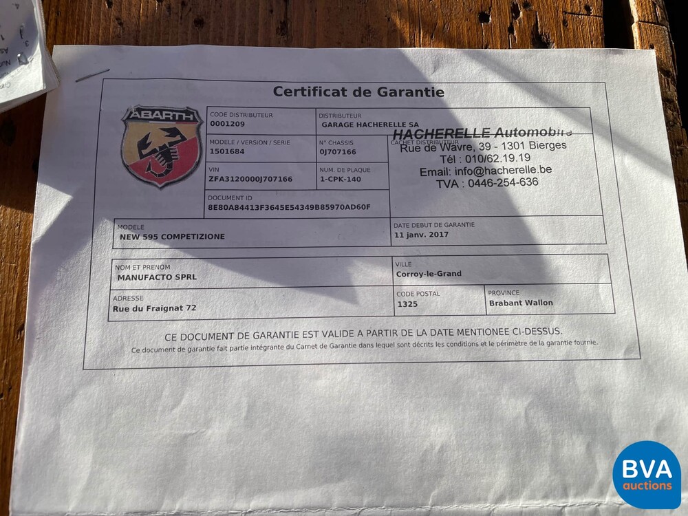 Fiat Abarth 595 Competizione 180hp 2017.