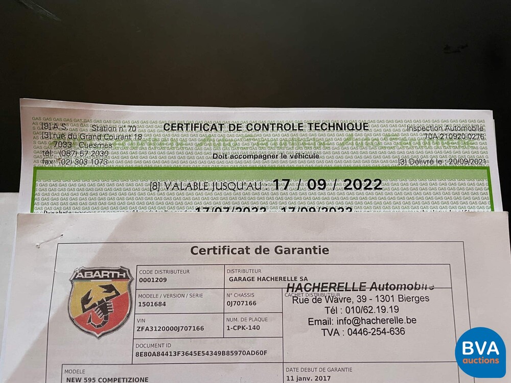 Fiat Abarth 595 Competizione 180hp 2017.