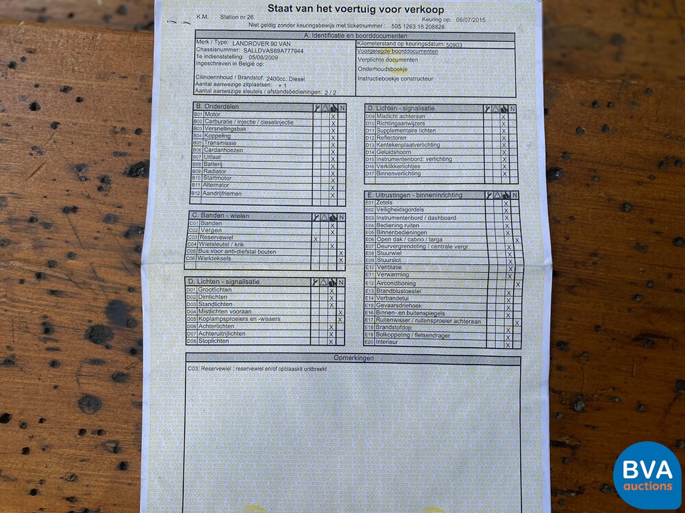 Land Rover Defender 90 Softtop Pick-Up 122 PS 2009 CUSTOM, V-095-RN.