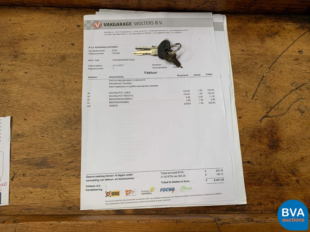 Volkswagen Käfer 1303S 50PS Käfer 1973, 25-YD-47.