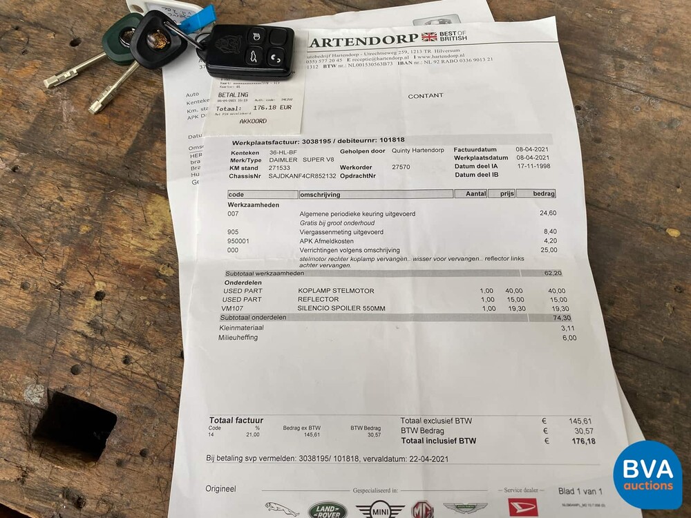 Daimler Super V8 363 PS 1998, 36-HL-BF.