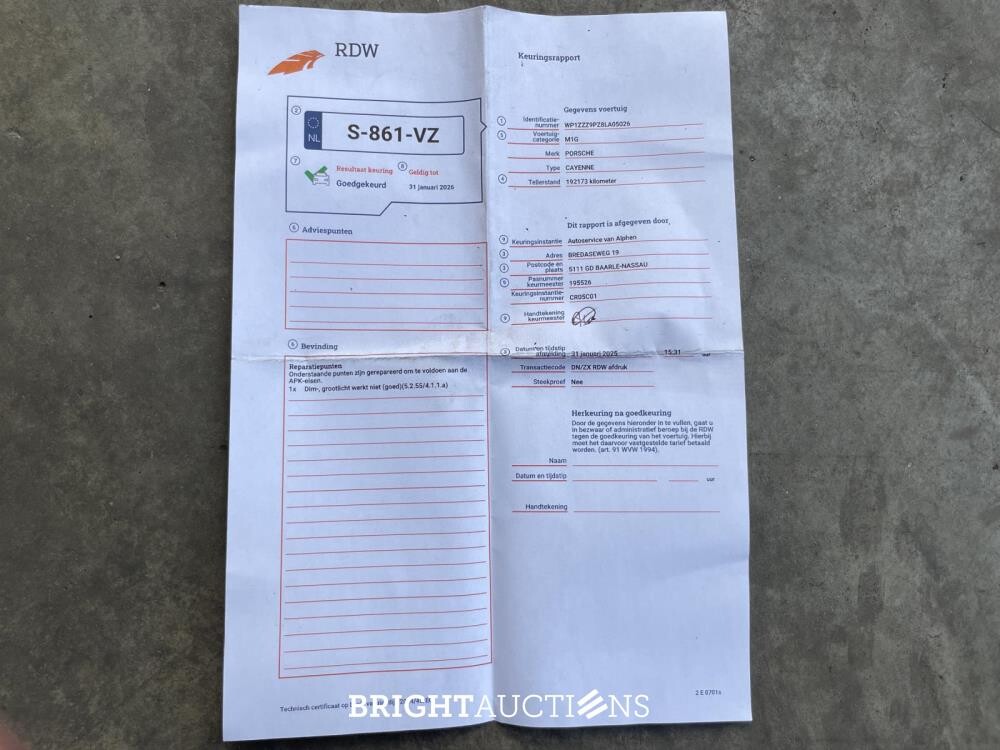 Porsche Cayenne 3.6 290pk 2007, S-861-VZ