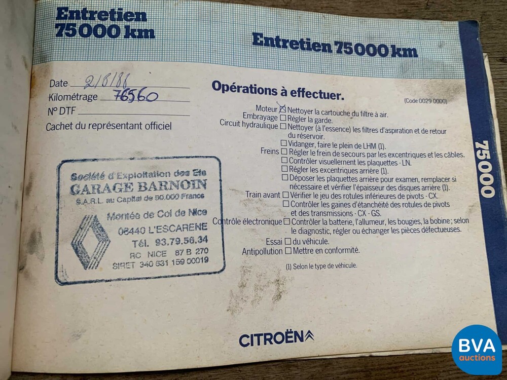 Citroen Acadiane Besteleend 1979