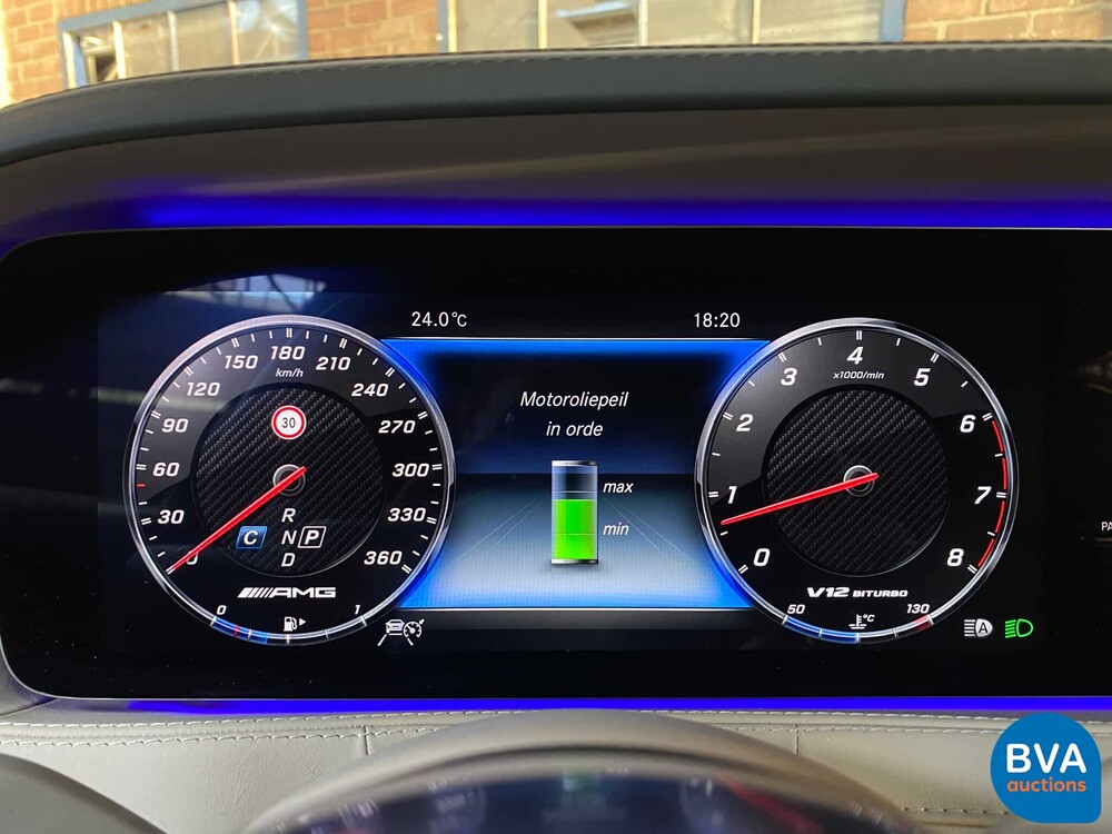 Mercedes-Benz S65 AMG Lang V12 S-klasse 630pk 2018 -Org NL-, RS-977-V