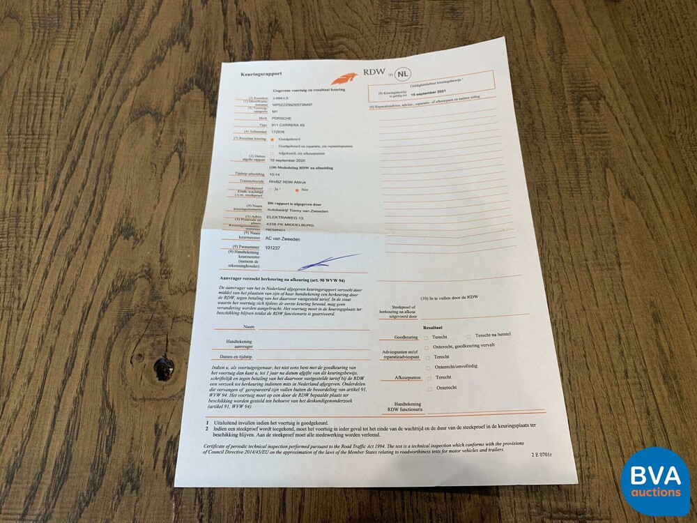 Porsche 9113.8 Carrera 4S Coupe 997 355 PS 2006, J-994-LS.