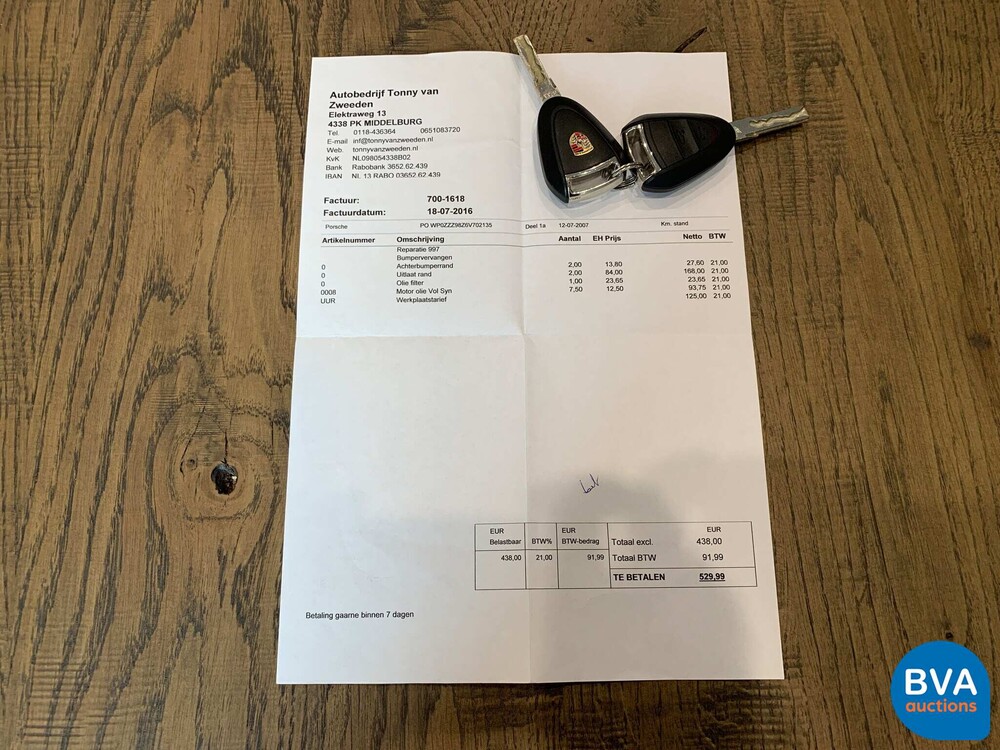 Porsche 9113.8 Carrera 4S Coupe 997 355 PS 2006, J-994-LS.