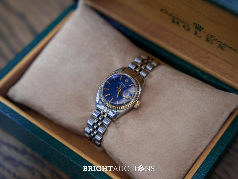 Rolex Lady-Datejust – Staal/Goud – Blauwe Wijzerplaat – 1978