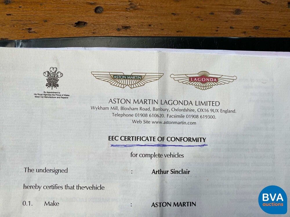 Aston Martin DB7 Volante Vantage 5.9 V12 416pk 2001 -Org NL-, 15-GS-FD.