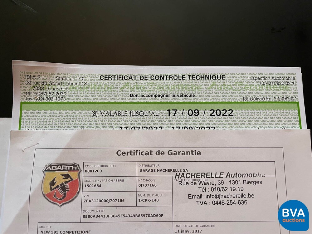 Fiat Abarth 595 Competizione 180pk 2017