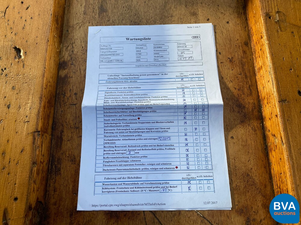 Audi A8 W12 6.3 FSI quattro Lang Pro Line+ 500PS 2014, SR-008-V.