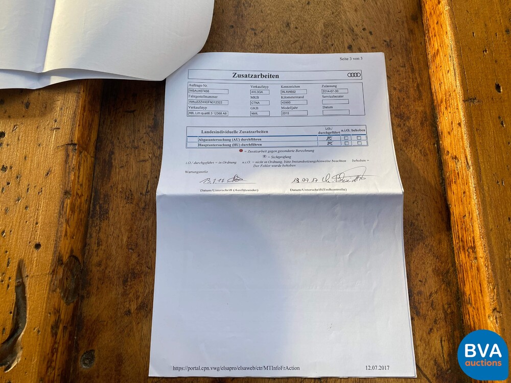 Audi A8 W12 6.3 FSI quattro Lang Pro Line+ 500PS 2014, SR-008-V.