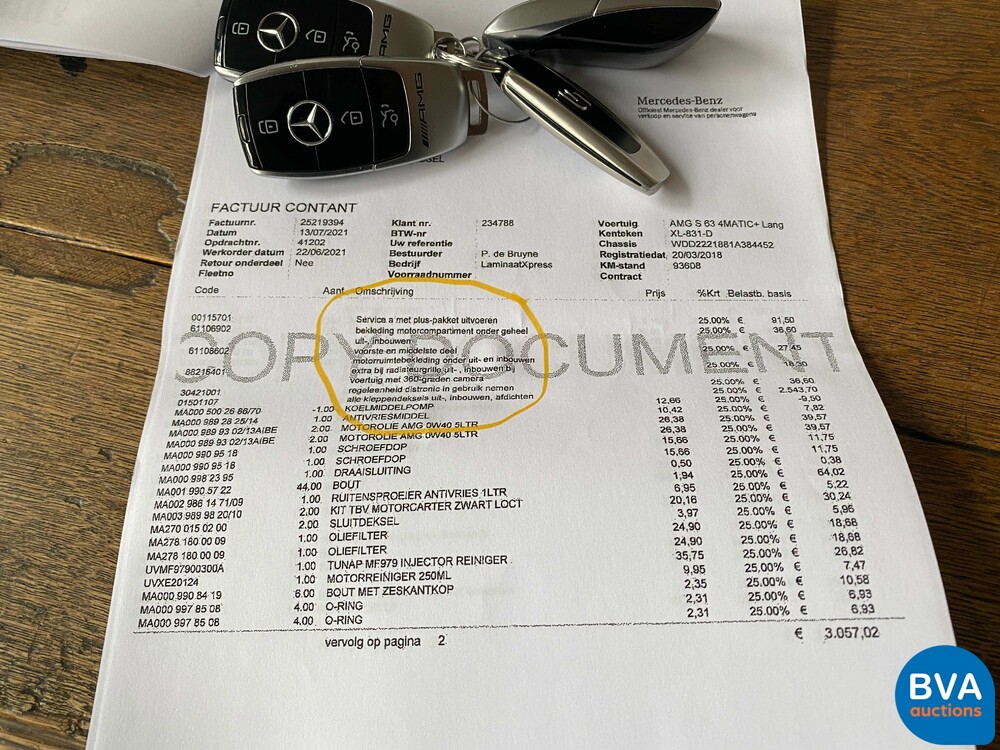 Mercedes-Benz S63 AMG Long 612pk 4Matic+ Premium Plus S-class 2018, XL-831-D.