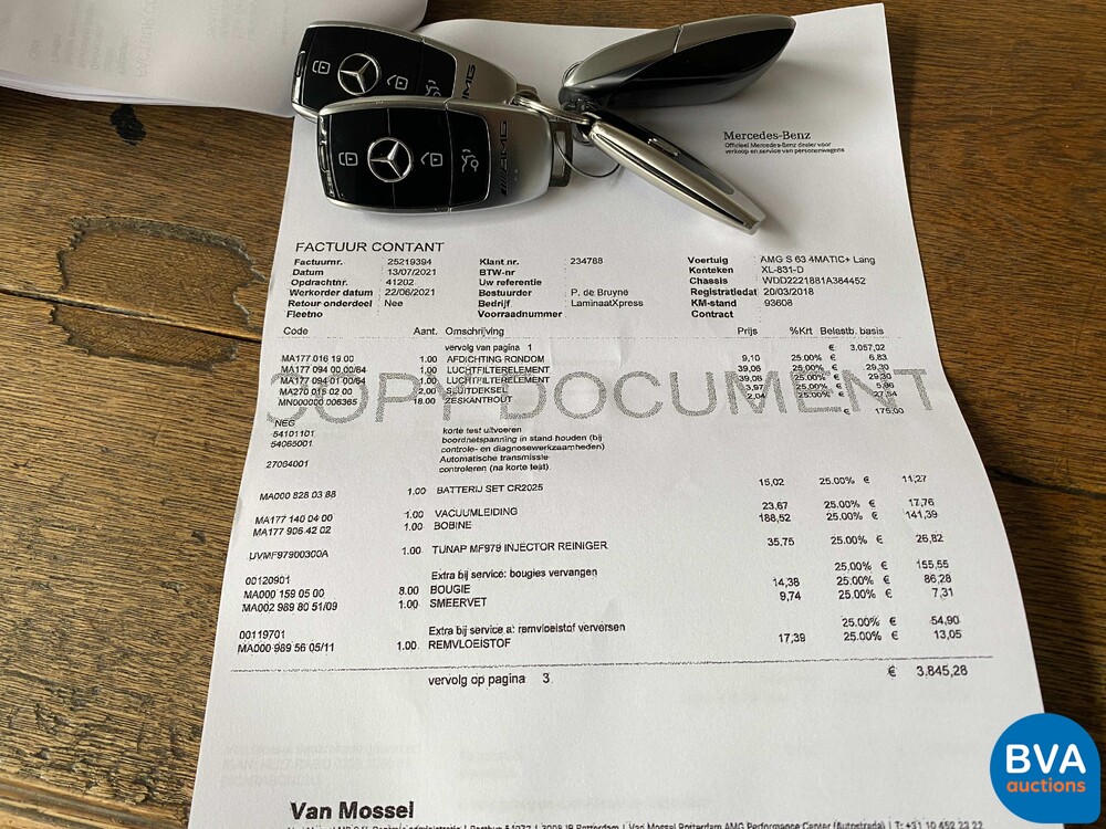 Mercedes-Benz S63 AMG Long 612pk 4Matic+ Premium Plus S-class 2018, XL-831-D.