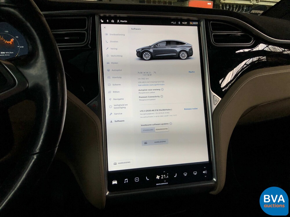 Tesla Model X 90D Autopilot 7-Personen 2016 428PK, KH-717-D.