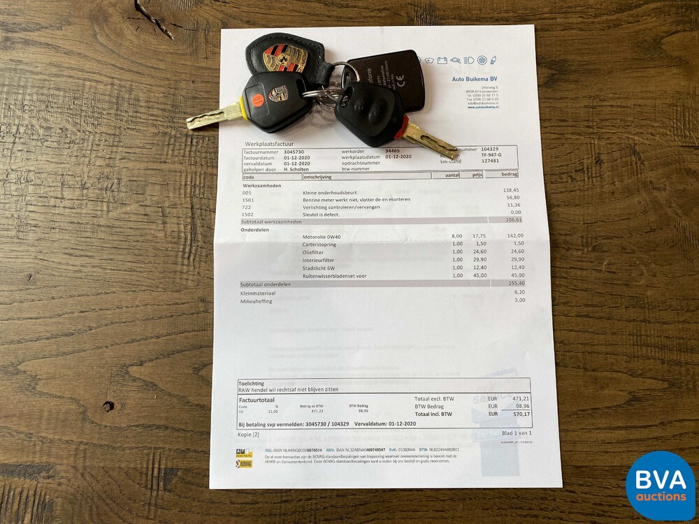 Porsche 911 3.6 Coupé Turbo 996 420pk 2003, TF-947-G