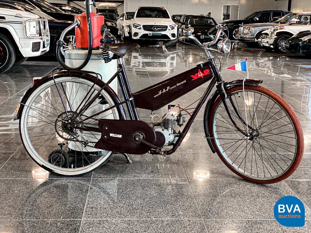 Fiets met VAP4 hulpmotor 48cc 1942