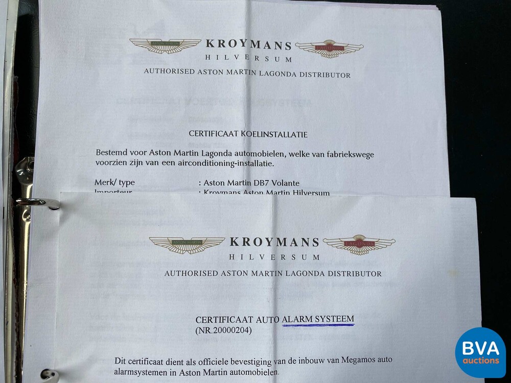Aston Martin DB7 Volante Vantage 5.9 V12 416pk 2001 -Org NL-, 15-GS-FD