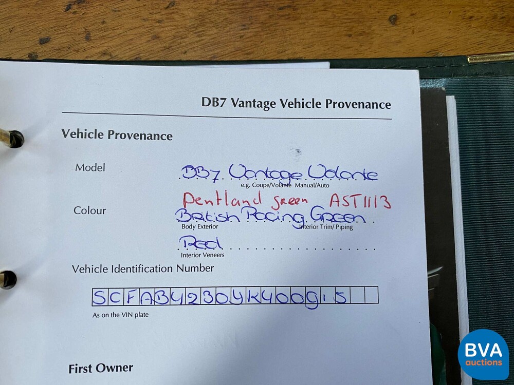 Aston Martin DB7 Volante Vantage 5.9 V12 416pk 2001 -Org NL-, 15-GS-FD