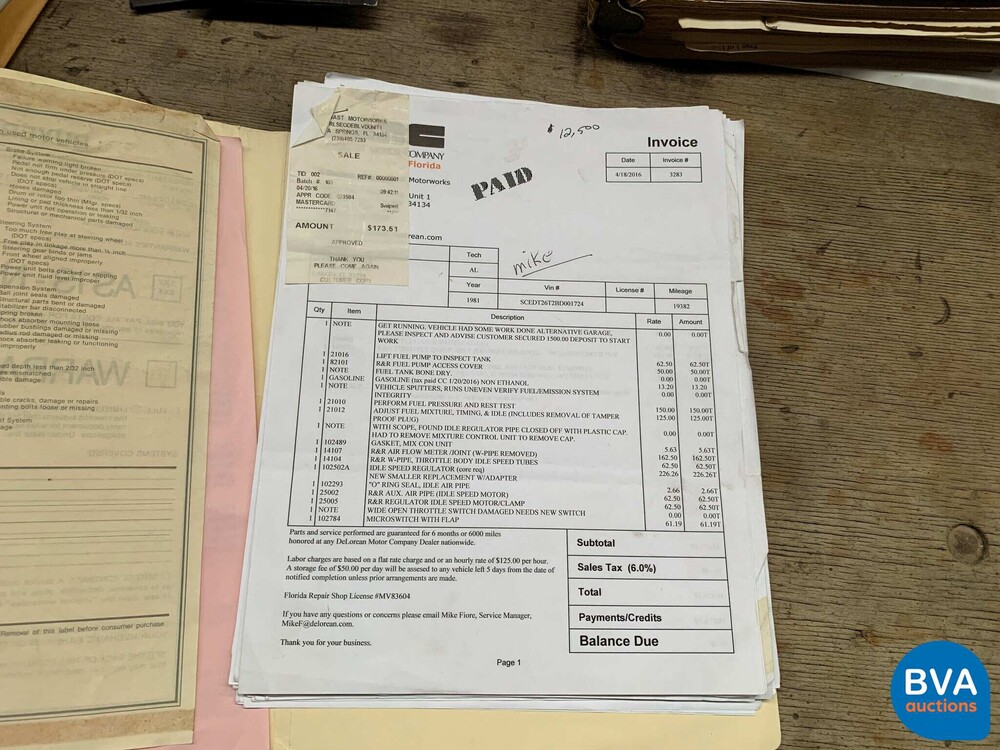 DeLorean DMC-12 1981