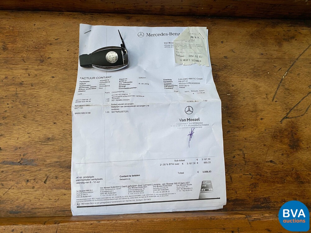 Mercedes-Benz S63 AMG Coupé 4Matic S-klasse 585pk 2015, RB-077-D