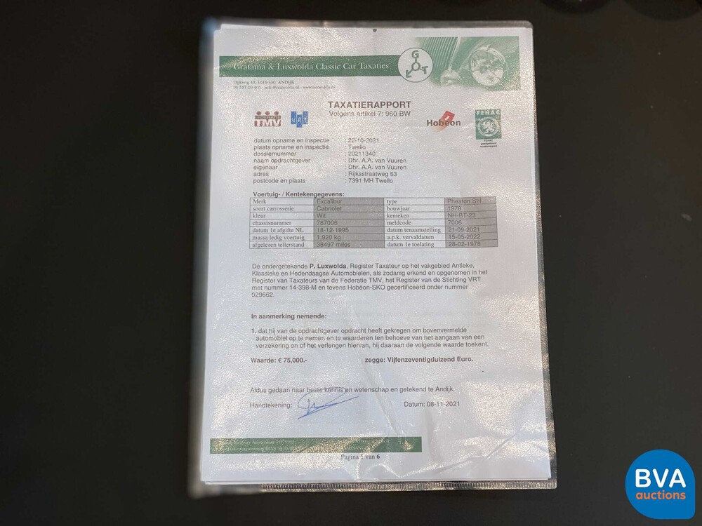 Excalibur Phaeton 218hp 1978, NH-BT-23.