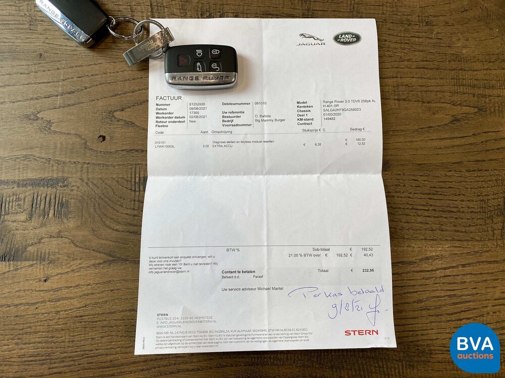 Land Rover Range Rover Vogue 3.0 TDV6 Autobiography 258hp 2017, H-401-SR.