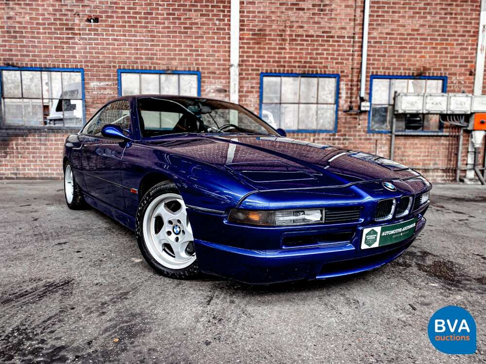 BMW 850CSi 5.6 V12 381 PS 8er Tobago-blau -1st Owner-.