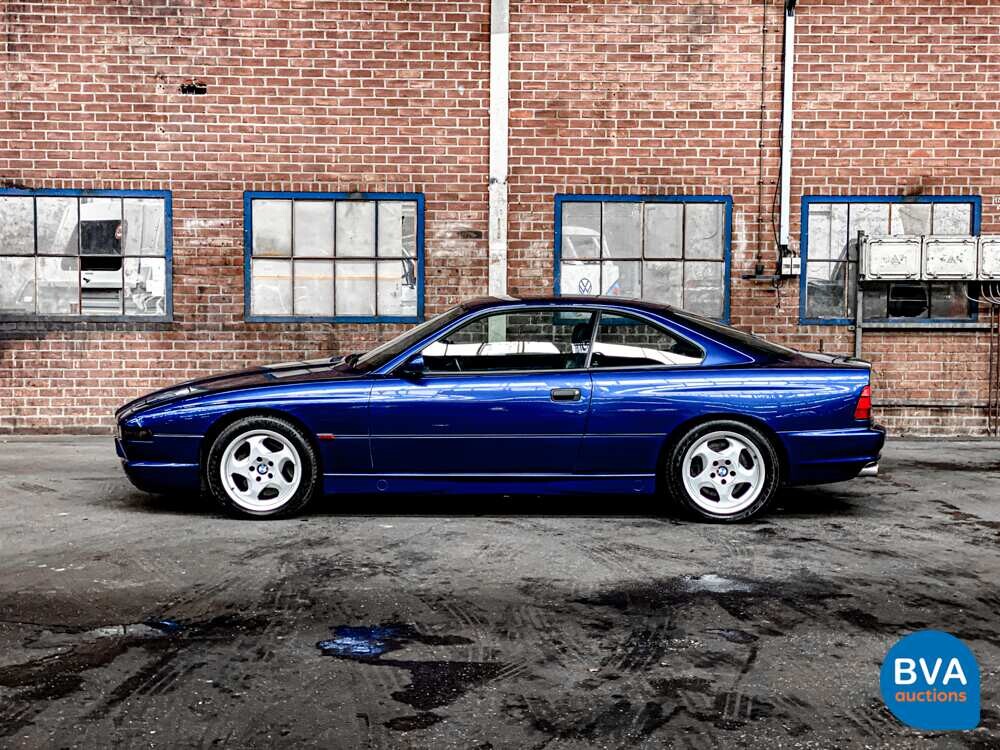 BMW 850CSi 5.6 V12 381 PS 8er Tobago-blau -1st Owner-.