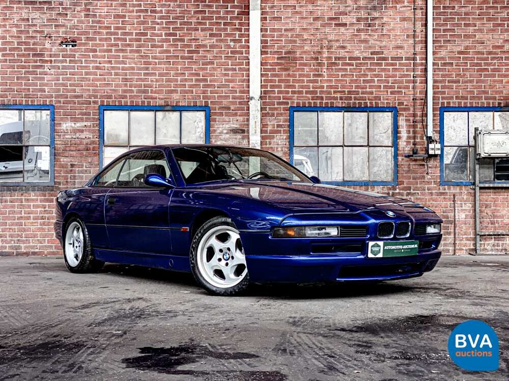 BMW 850CSi 5.6 V12 381 PS 8er Tobago-blau -1st Owner-.