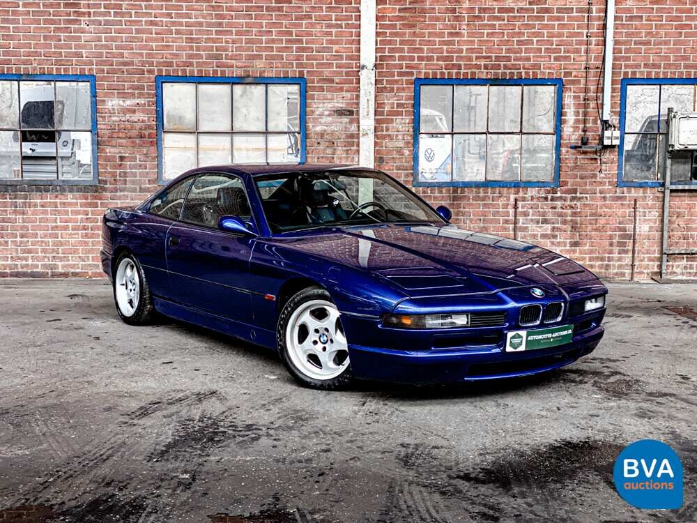 BMW 850CSi 5.6 V12 381 PS 8er Tobago-blau -1st Owner-.