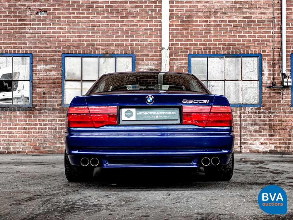 BMW 850CSi 5.6 V12 381 PS 8er Tobago-blau -1st Owner-.