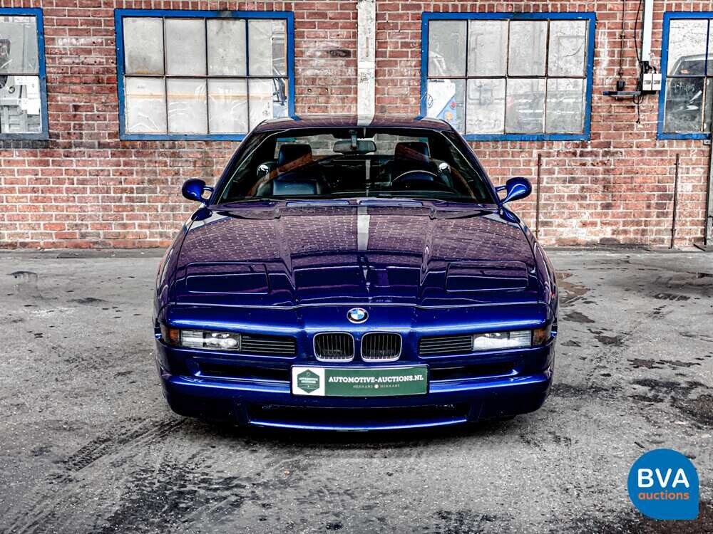 BMW 850CSi 5.6 V12 381 PS 8er Tobago-blau -1st Owner-.