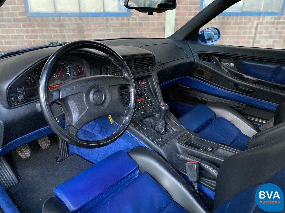 BMW 850CSi 5.6 V12 381 PS 8er Tobago-blau -1st Owner-.