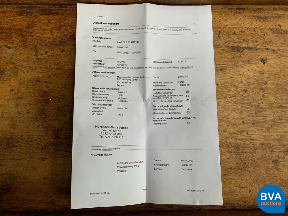 Mercedes-Benz GLE63 AMG Coupé 4-matic GLE-klasse 558pk 2015, G-418-NJ