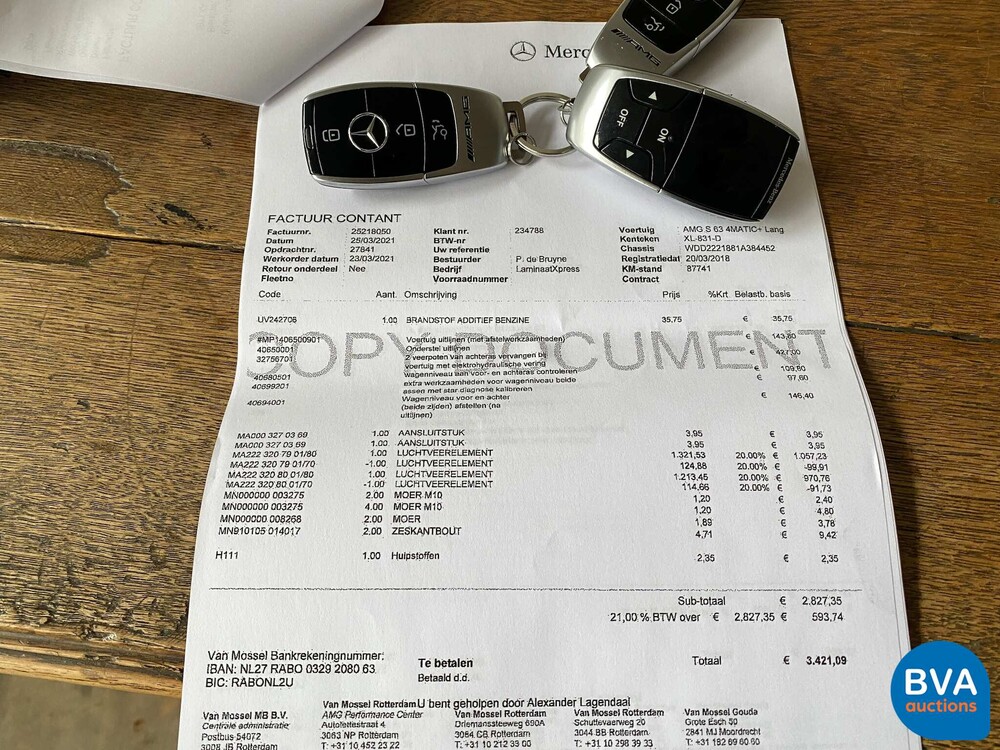 Mercedes-Benz S63 AMG Long 612pk 4Matic+ Premium Plus S-class 2018, XL-831-D.