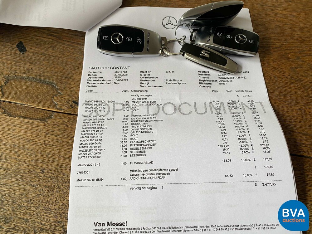 Mercedes-Benz S63 AMG Long 612pk 4Matic+ Premium Plus S-class 2018, XL-831-D.