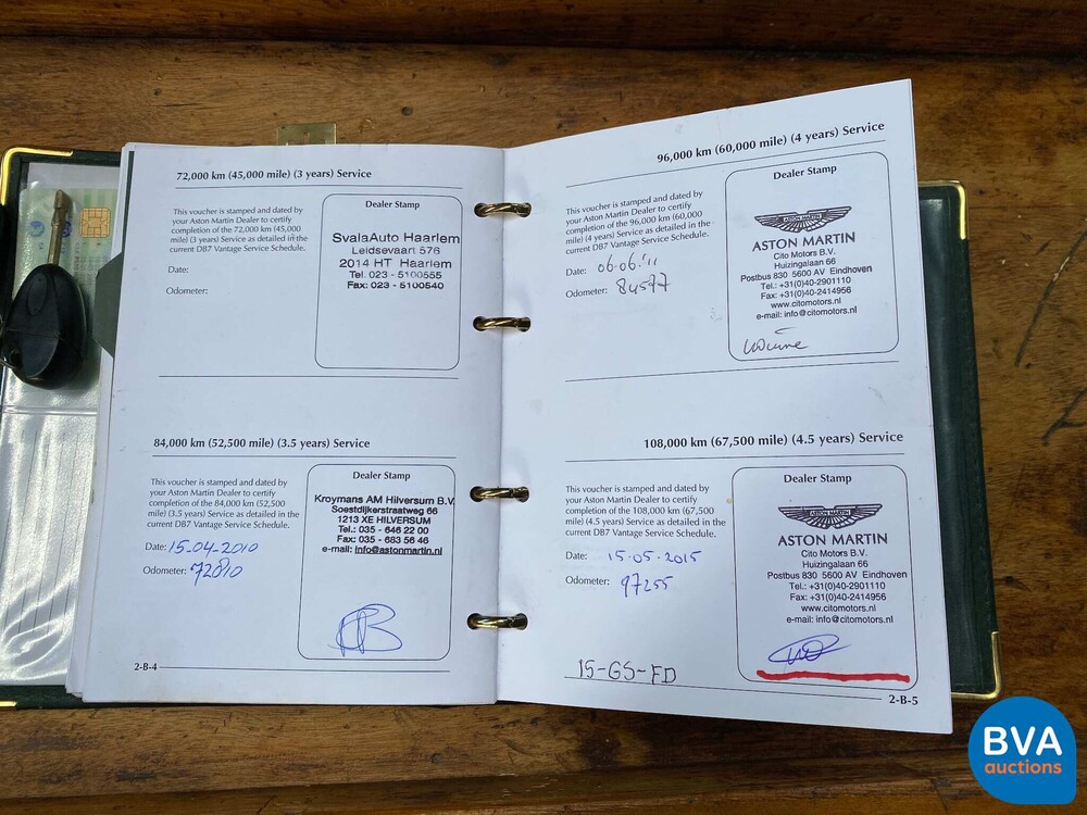 Aston Martin DB7 Volante Vantage 5.9 V12 416pk 2001 -Org NL-, 15-GS-FD.