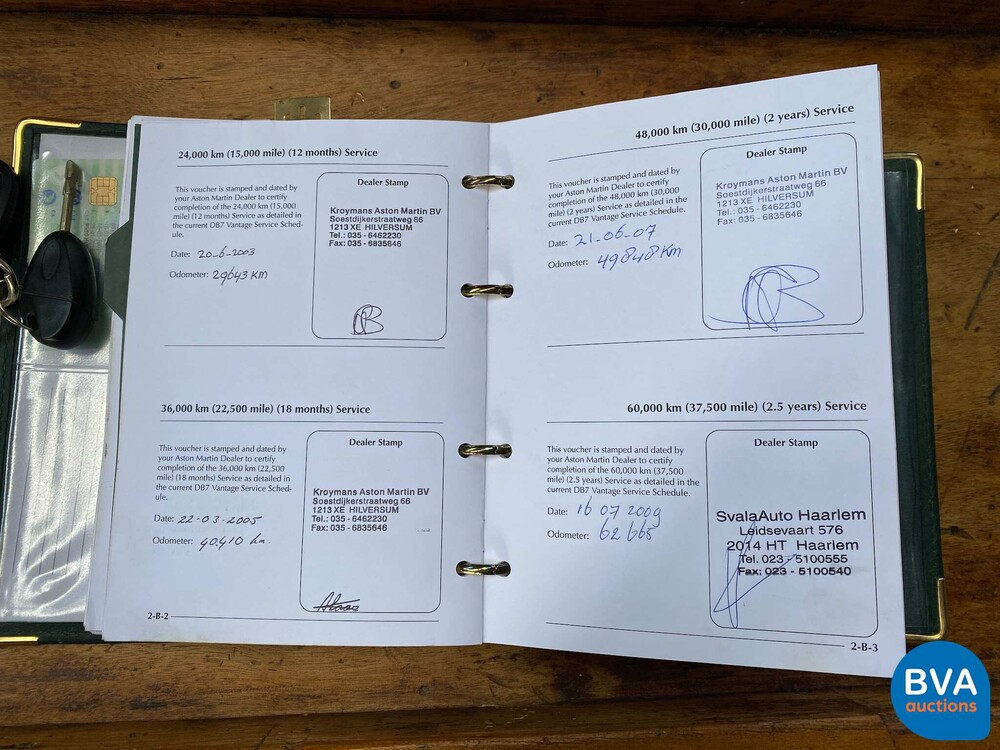 Aston Martin DB7 Volante Vantage 5.9 V12 416pk 2001 -Org NL-, 15-GS-FD.