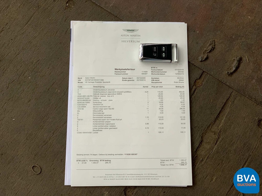 Aston Martin V8 Vantage Roadster 4.7 V8 Sportshift 426hp 2008, 9-KHR-43.