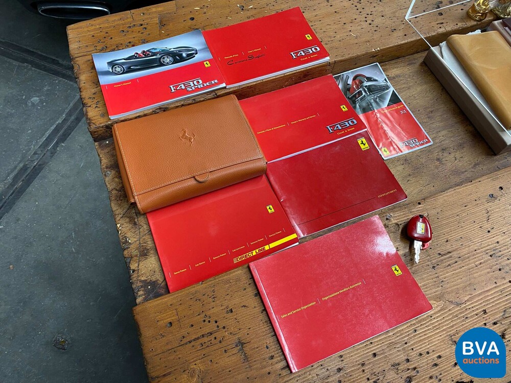 Ferrari F430 Spider F1 CARBON KERAMIK 4.3 V8 485pk 2007, NL-Zulassung.