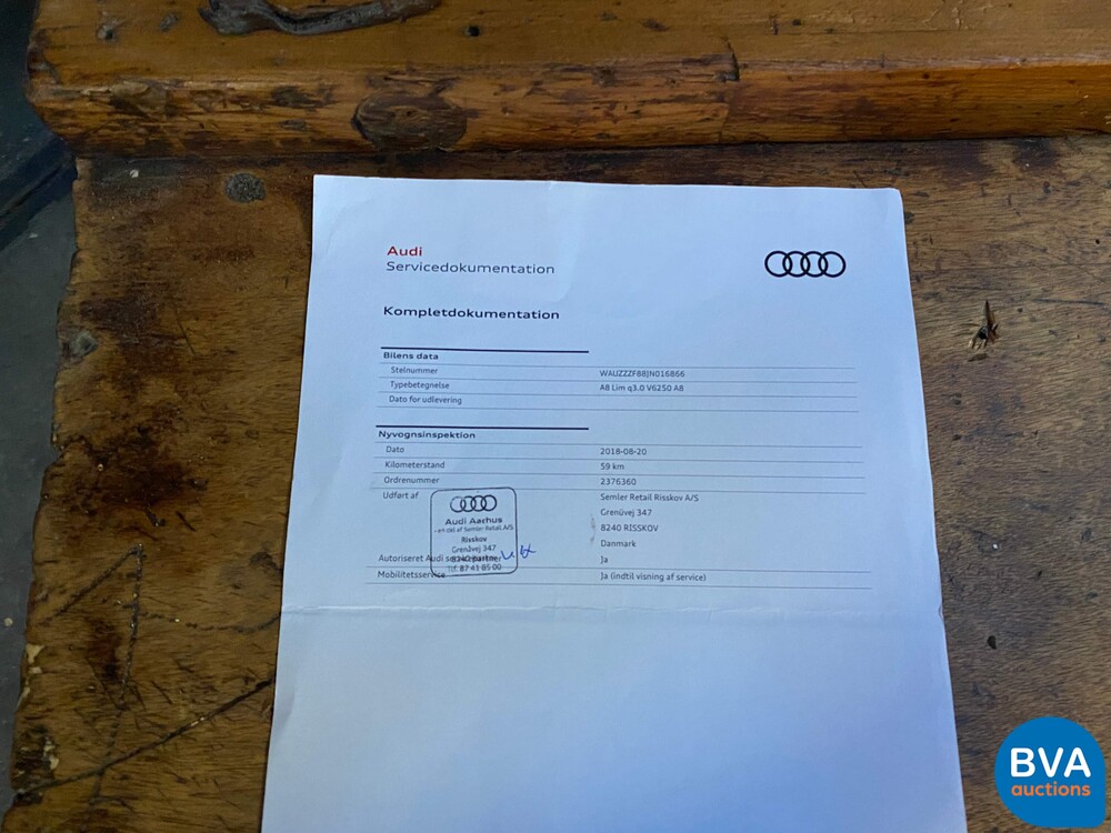 Audi A8 55 TFSI Quattro Pro Line Plus V6 340hp 2018, ZH-646-D.