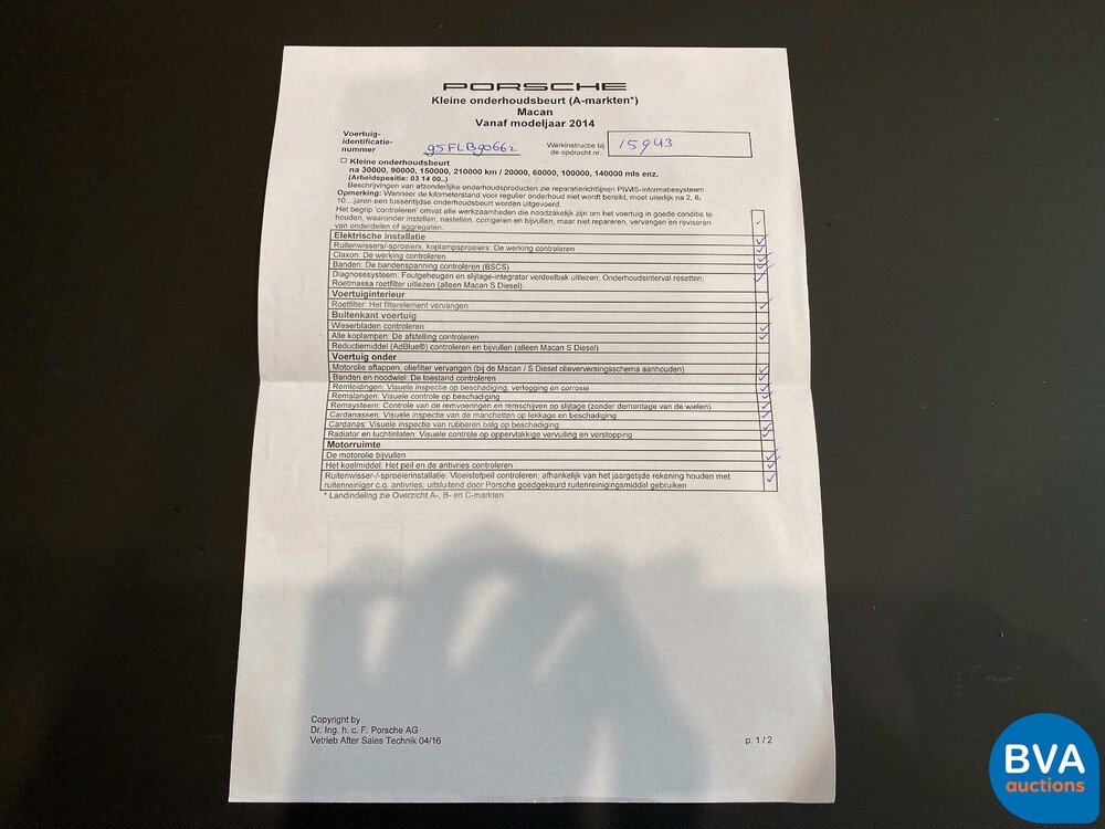 Porsche Macan Turbo PDK 400PS 3.6 CARBON 2014 -Org NL-, 7-TRH-06.