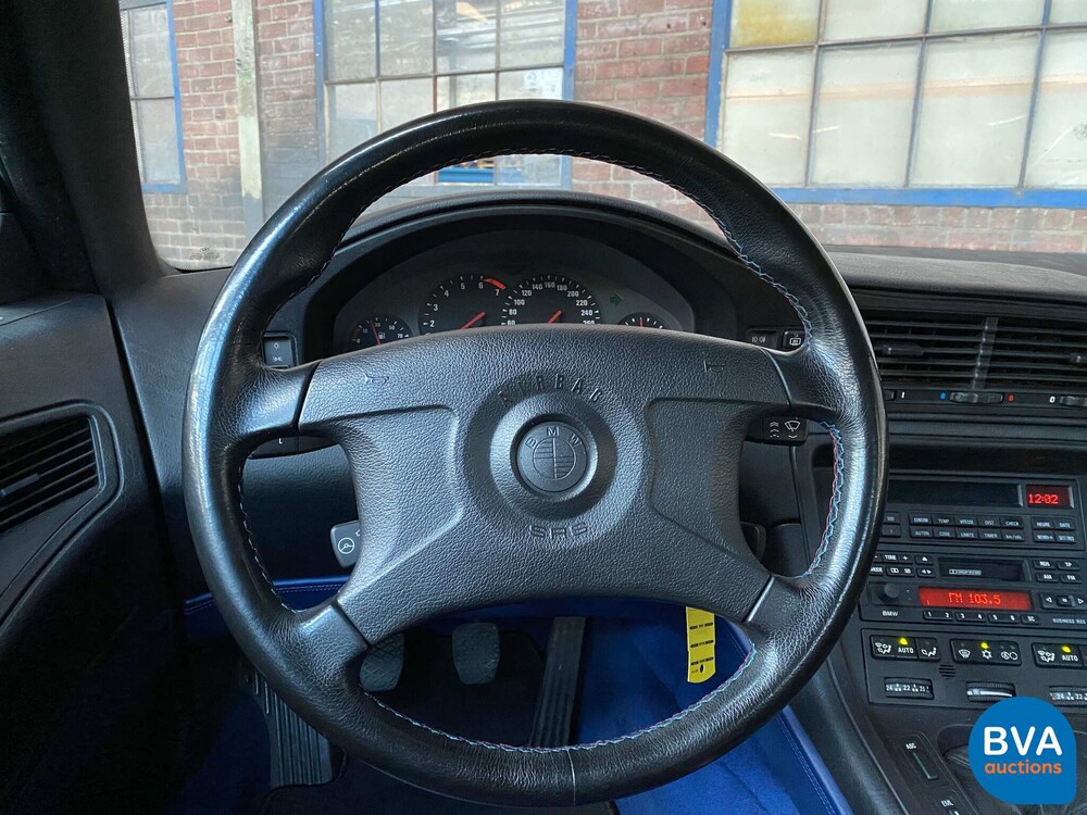 BMW 850CSi 5.6 V12 381 PS 8er Tobago-blau -1st Owner-.