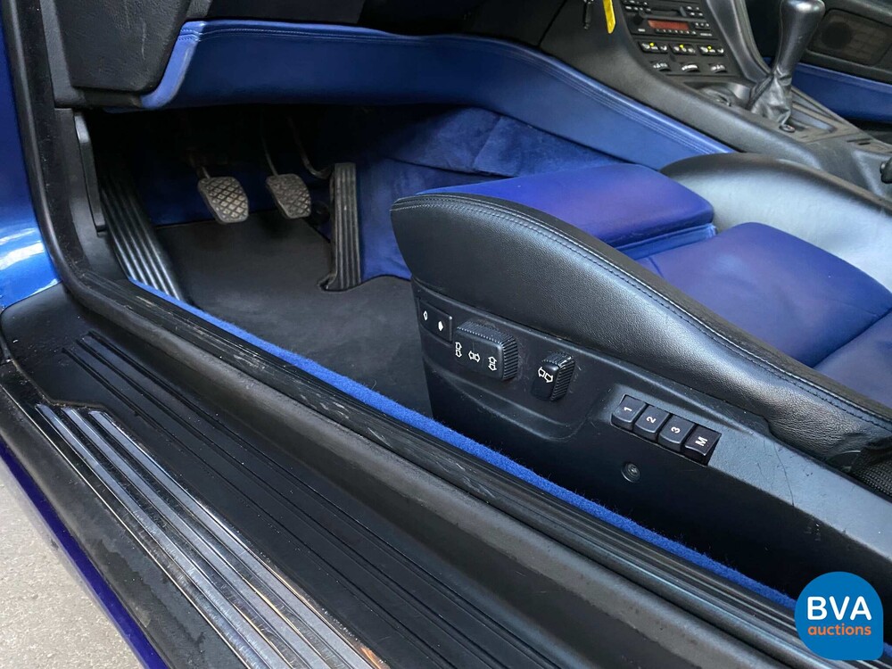 BMW 850CSi 5.6 V12 381 PS 8er Tobago-blau -1st Owner-.