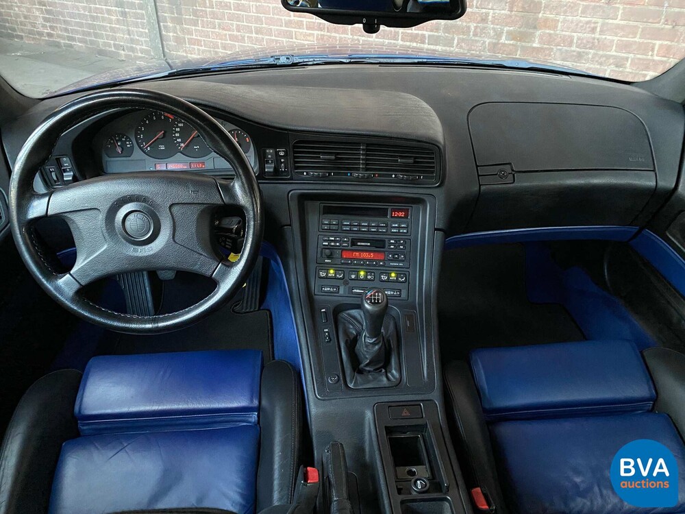 BMW 850CSi 5.6 V12 381 PS 8er Tobago-blau -1st Owner-.
